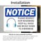 Signmission Please Respect Our Neighbors Sign With Symbol, 7 in W x Rectangle, Vinyl Decal OS-2PACK-NS-D-57-L-17569 - alternate 3